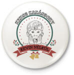 printfashion Nincs karácsony Kevin nélkül - Kitűző, hűtőmágnes - Fehér (9479986)
