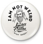 printfashion Nem vagyok furcsa - Kitűző, hűtőmágnes - Fehér (3074133)