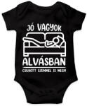 printfashion Csukott szemmel is megy - Baba Body - Fekete (7543670)