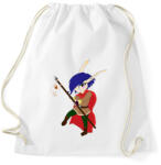 printfashion Chibi Elf lányka - Sportzsák, Tornazsák - Fehér (815424)
