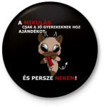 printfashion Kenny, a capybara és a Mikulás - Kitűző, hűtőmágnes - Fekete (15046154)