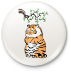 printfashion morcos tigris - Kitűző, hűtőmágnes - Fehér (5336818)