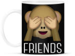 printfashion Best Friends - Monkey 2 - Bögre - Fekete (786308)