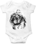 printfashion bulldog kalappal - Baba Body - Fehér (5703294)