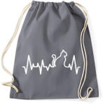 printfashion Cica szívverés - Sportzsák, Tornazsák - Grafitszürke (211753)