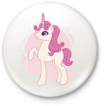 printfashion Cuki unikornis - Kitűző, hűtőmágnes - Fehér (13067242)