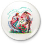 printfashion Tavaszi szél vizet áraszt. . . - Kitűző, hűtőmágnes - Fehér (15818451)