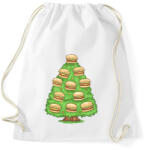 printfashion Hamburger karácsonyfa - Sportzsák, Tornazsák - Fehér (14721591)