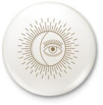 printfashion Moon&Eye - Kitűző, hűtőmágnes - Fehér (6278237)