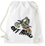printfashion Off road motosport - Sportzsák, Tornazsák - Fehér (5533208)
