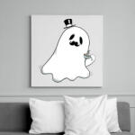 printfashion Kávézó szellem - Vászonkép - Fehér (14113816)