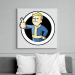 printfashion Fallout Vault boy - Vászonkép - Fehér (16370387)