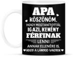 printfashion Köszönöm apa - fehér - Bögre - Fekete (16164251)