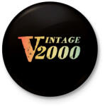 printfashion 2000 - Kitűző, hűtőmágnes - Fekete (12423007)