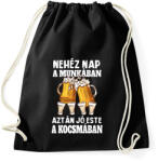 printfashion Nehéz nap, jó este - Sportzsák, Tornazsák - Fekete (14834786)
