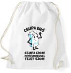 printfashion CSUPA ERŐ CSUPA IZOM - Sportzsák, Tornazsák - Fehér (10214453)