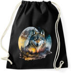 printfashion Farkas - Sportzsák, Tornazsák - Fekete (16119944)