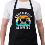 printfashion Gamer Mode Activated - Kötény - Fekete (5259415)