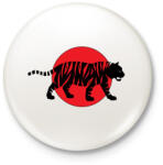 printfashion Tiger - Kitűző, hűtőmágnes - Fehér (3088368)