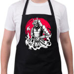 printfashion Szamuráj - Kötény - Fekete (13745008)