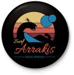 printfashion Surf Arrakis - Kitűző, hűtőmágnes - Fekete (15838977)