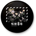 printfashion Kaiju no. 8 - Kitűző, hűtőmágnes - Fekete (15803864)