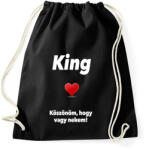 printfashion King - Sportzsák, Tornazsák - Fekete (1137343)