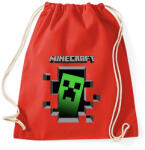 printfashion Minecraft - Sportzsák, Tornazsák - Piros (492804)