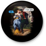 printfashion i luv you - ok - Kitűző, hűtőmágnes - Fekete (11730832)