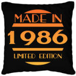 printfashion 1986 - Párnahuzat, Díszpárnahuzat - Fekete (12781014)