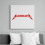 printfashion Alkoholista paródia - Vászonkép - Fehér (6631022)