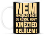 printfashion Nem kokszolok, de kössz! - Bögre - Fekete (2394227)