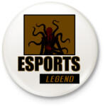 printfashion ESPORT LEGEND - Kitűző, hűtőmágnes - Fehér (3087629)