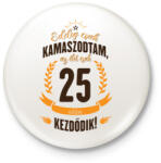 printfashion kamasz-25-brown-orange - Kitűző, hűtőmágnes - Fehér (3076741)