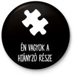 printfashion Hiányzó rész1 - Kitűző, hűtőmágnes - Fekete (15584885)