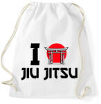 printfashion I love Jiu Jitsu - Sportzsák, Tornazsák - Fehér (9447272)