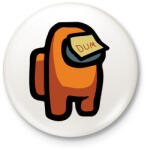 printfashion Among us Dum - Kitűző, hűtőmágnes - Fehér (3090538)