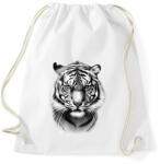 printfashion Rajzolt tigris - Sportzsák, Tornazsák - Fehér (13375405)