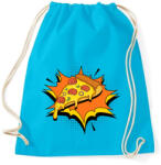 printfashion Pizza forever - Sportzsák, Tornazsák - Surf blue (4211922)