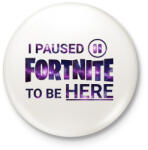 printfashion Fortnite - Kitűző, hűtőmágnes - Fehér (15042709)