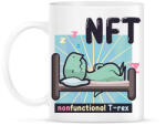 printfashion NFT - Nonfunctional T-rex - Bögre - Fehér (7665572)