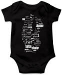 printfashion cica többnyelven - Baba Body - Fekete (5612981)