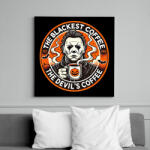 printfashion The Devil's Coffee - Vászonkép - Fekete (16819427)