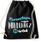 printfashion Keresztapa vagyok - fehér - Sportzsák, Tornazsák - Fekete (7113842)