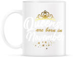printfashion A királynők novemberben születtek - Bögre - Fehér (4521290)