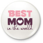 printfashion Legjobb Anyuka a világon - Kitűző, hűtőmágnes - Fehér (3075742)