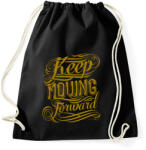 printfashion Mindig előre nézz - Sportzsák, Tornazsák - Fekete (213859)