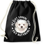 printfashion Máltai selyem - Sportzsák, Tornazsák - Fekete (5439338)