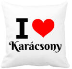 printfashion I love Karácsony - Párnahuzat, Díszpárnahuzat - Fehér (9550418)