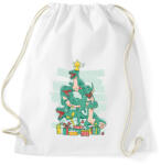 printfashion Dínó karácsonyfa - Sportzsák, Tornazsák - Fehér (14739910)